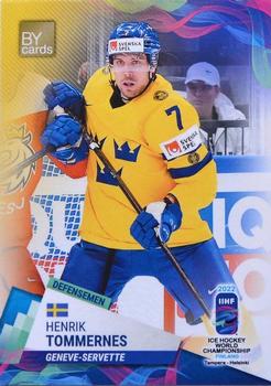 2022 BY Cards IIHF World Championship #SWE/2022-05 Henrik Tommernes Front