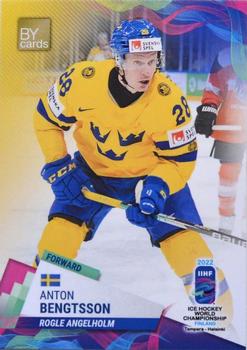2022 BY Cards IIHF World Championship #SWE/2022-14 Anton Bengtsson Front