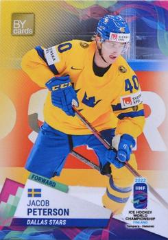 2022 BY Cards IIHF World Championship #SWE/2022-16 Jacob Peterson Front
