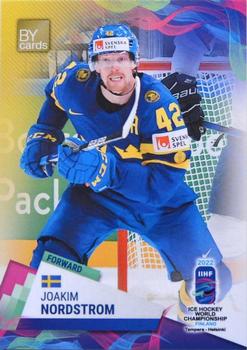2022 BY Cards IIHF World Championship #SWE/2022-17 Joakim Nordstrom Front
