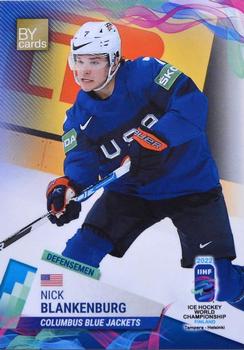 2022 BY Cards IIHF World Championship #USA/2022-05 Nick Blankenburg Front