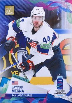 2022 BY Cards IIHF World Championship #USA/2022-07 Jaycob Megna Front