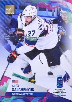 2022 BY Cards IIHF World Championship #USA/2022-19 Alex Galchenyuk Front