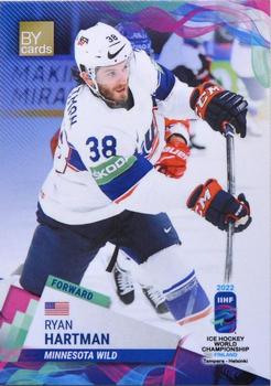 2022 BY Cards IIHF World Championship #USA/2022-22 Ryan Hartman Front