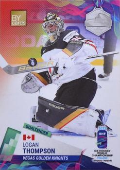 2022 BY Cards IIHF World Championship #CAN/2022-01 Logan Thompson Front