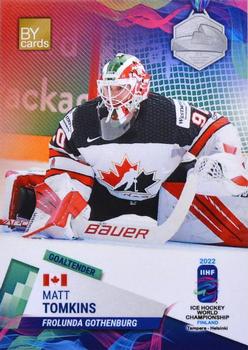 2022 BY Cards IIHF World Championship (Unlicensed) #CAN/2022-03 Matt Tomkins Front