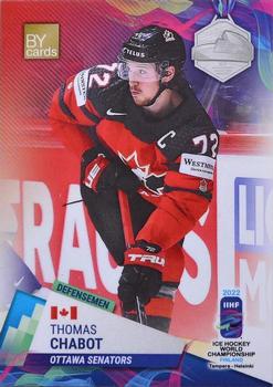 2022 BY Cards IIHF World Championship #CAN/2022-10 Thomas Chabot Front