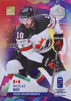 2022 BY Cards IIHF World Championship #CAN/2022-11 Nicolas Roy Front