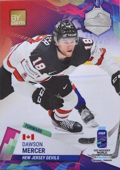 2022 BY Cards IIHF World Championship #CAN/2022-15 Dawson Mercer Front