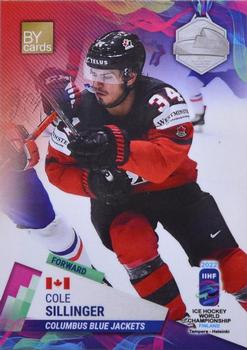 2022 BY Cards IIHF World Championship #CAN/2022-19 Cole Sillinger Front