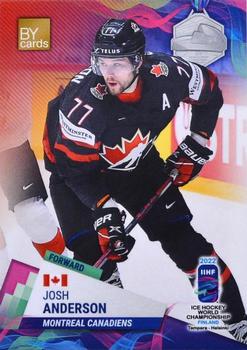 2022 BY Cards IIHF World Championship #CAN/2022-22 Josh Anderson Front