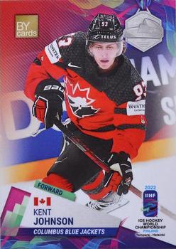 2022 BY Cards IIHF World Championship #CAN/2022-24 Kent Johnson Front
