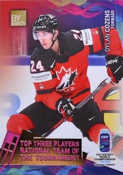 2022 BY Cards IIHF World Championship #CAN/2022-27 Dylan Cozens Front