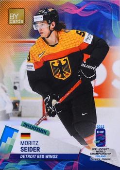2022 BY Cards IIHF World Championship #GER/2022-10 Moritz Seider Front