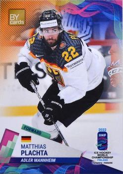 2022 BY Cards IIHF World Championship #GER/2022-15 Matthias Plachta Front