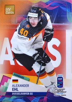 2022 BY Cards IIHF World Championship #GER/2022-18 Alexander Ehl Front