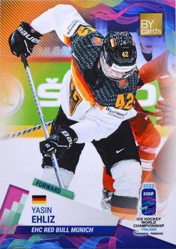 2022 BY Cards IIHF World Championship #GER/2022-19 Yasin Ehliz Front