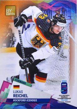 2022 BY Cards IIHF World Championship #GER/2022-21 Lukas Reichel Front