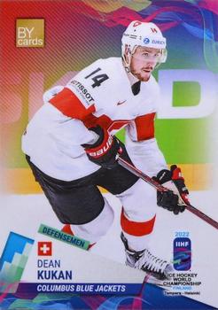 2022 BY Cards IIHF World Championship #SUI/2022-04 Dean Kukan Front