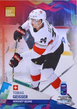 2022 BY Cards IIHF World Championship #SUI/2022-05 Tobias Geisser Front