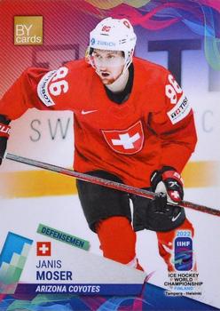 2022 BY Cards IIHF World Championship #SUI/2022-10 Janis Moser Front