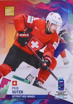 2022 BY Cards IIHF World Championship #SUI/2022-17 Pius Suter Front