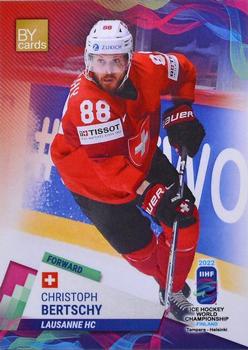 2022 BY Cards IIHF World Championship #SUI/2022-24 Christoph Bertschy Front