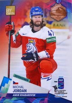 2022 BY Cards IIHF World Championship #CZE/2022-09 Michal Jordan Front