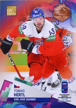 2022 BY Cards IIHF World Championship #CZE/2022-19 Tomas Hertl Front