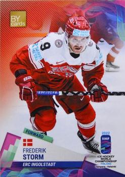 2022 BY Cards IIHF World Championship #DEN/2022-11 Frederik Storm Front