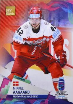 2022 BY Cards IIHF World Championship #DEN/2022-17 Mikkel Aagaard Front