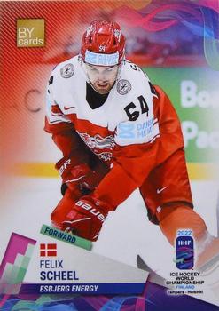 2022 BY Cards IIHF World Championship #DEN/2022-20 Felix Scheel Front