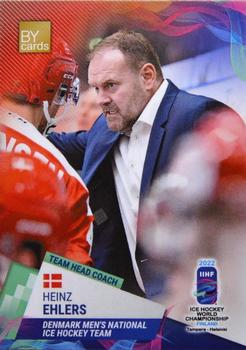2022 BY Cards IIHF World Championship #DEN/2022-25 Heinz Ehlers Front