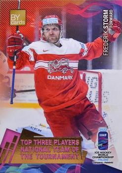 2022 BY Cards IIHF World Championship #DEN/2022-26 Frederik Storm Front