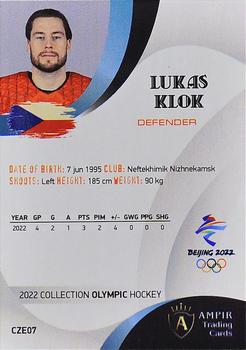 2022 AMPIR Olympic Games (Unlicensed) #CZE07 Lukas Klok Back
