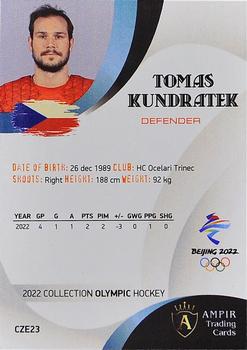 2022 AMPIR Olympic Games (Unlicensed) #CZE23 Tomas Kundratek Back