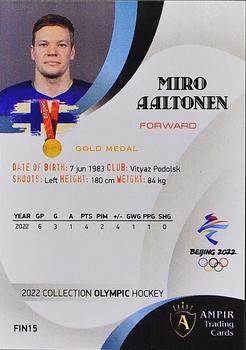 2022 AMPIR Olympic Games (Unlicensed) #FIN15 Miro Aaltonen Back
