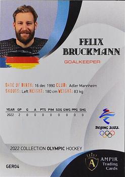 2022 AMPIR Olympic Games (Unlicensed) #GER04 Felix Bruckmann Back