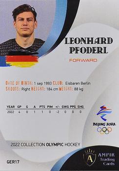 2022 AMPIR Olympic Games (Unlicensed) #GER17 Leonhard Pfoderl Back