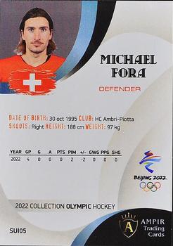 2022 AMPIR Olympic Games (Unlicensed) #SUI05 Michael Fora Back