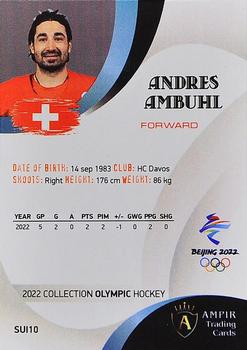 2022 AMPIR Olympic Games (Unlicensed) #SUI10 Andres Ambuhl Back