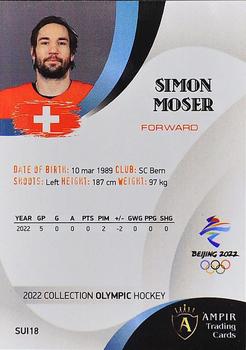 2022 AMPIR Olympic Games (Unlicensed) #SUI18 Simon Moser Back