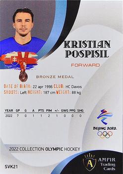 2022 AMPIR Olympic Games (Unlicensed) #SVK21 Kristian Pospisil Back