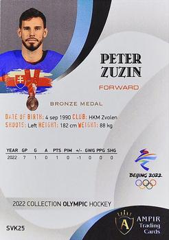 2022 AMPIR Olympic Games (Unlicensed) #SVK25 Peter Zuzin Back