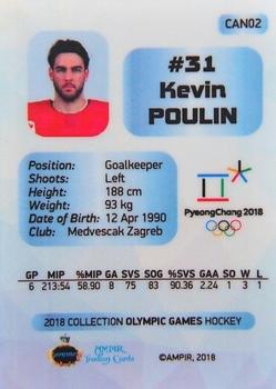 2018 AMPIR Olympic Games (Unlicensed) #CAN02 Kevin Poulin Back