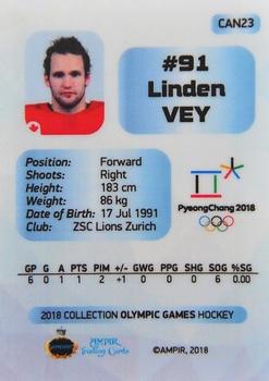2018 AMPIR Olympic Games (Unlicensed) #CAN23 Linden Vey Back