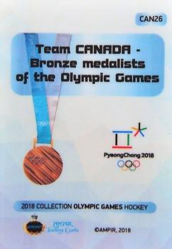 2018 AMPIR Olympic Games (Unlicensed) #CAN26 Team Canada Back