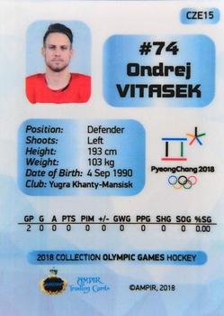 2018 AMPIR Olympic Games (Unlicensed) #CZE15 Ondrej Vitasek Back