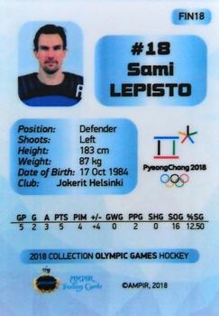 2018 AMPIR Olympic Games (Unlicensed) #FIN18 Sami Lepisto Back