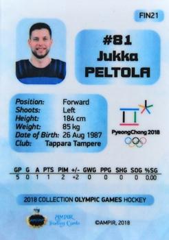 2018 AMPIR Olympic Games (Unlicensed) #FIN21 Jukka Peltola Back